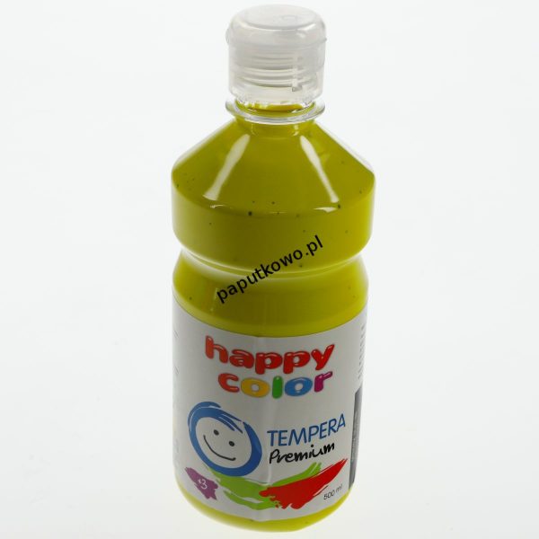 Farba tempera Happy Color kolor: cytrynowy 500 ml