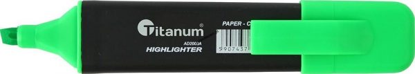 Zakreślacz Titanum, zielony wkład 1,0-5,0 mm (AD2003A)