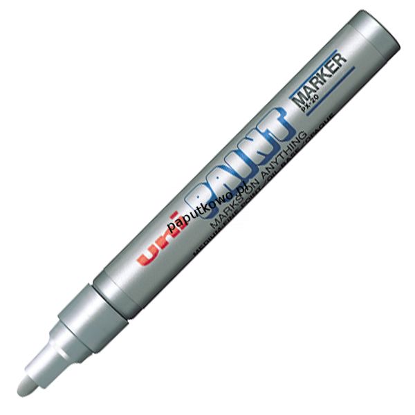 Profesjonalny marker olejowy UNI PX-20 srebrny