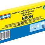 Notes samoprzylepny Donau Neon żółty 300k 51x38 mm (7585011-11)