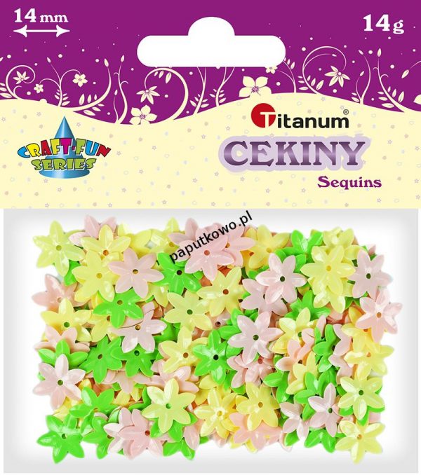 Cekiny Titanum Craft-fun Craft-Fun Series kwiatki (CK053)