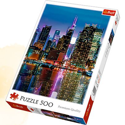 Puzzle Trefl PEŁNIA KSIĘŻYCA NAD MANHATTANEM 500 (37261)