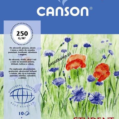 Blok artystyczny Canson Student A4 250g 10k 210x297 mm (200005506)