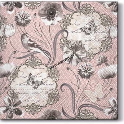 Serwetki Paw Lunch Victorian flowers kolor: mix nadruk 330 mm x 330 mm (SDL095100) 1