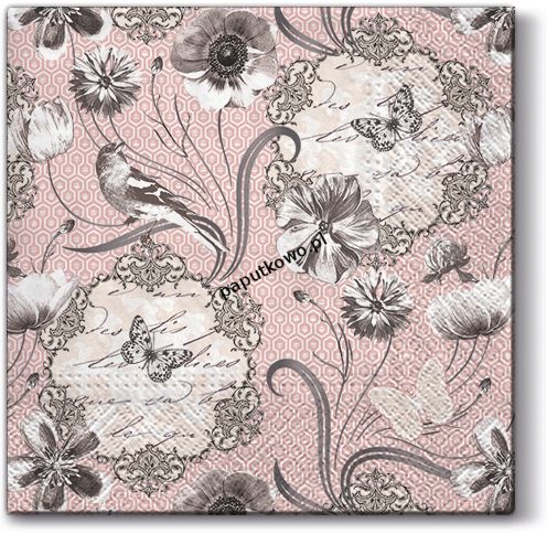 Serwetki Paw Lunch Victorian flowers kolor: mix nadruk 330 mm x 330 mm (SDL095100)