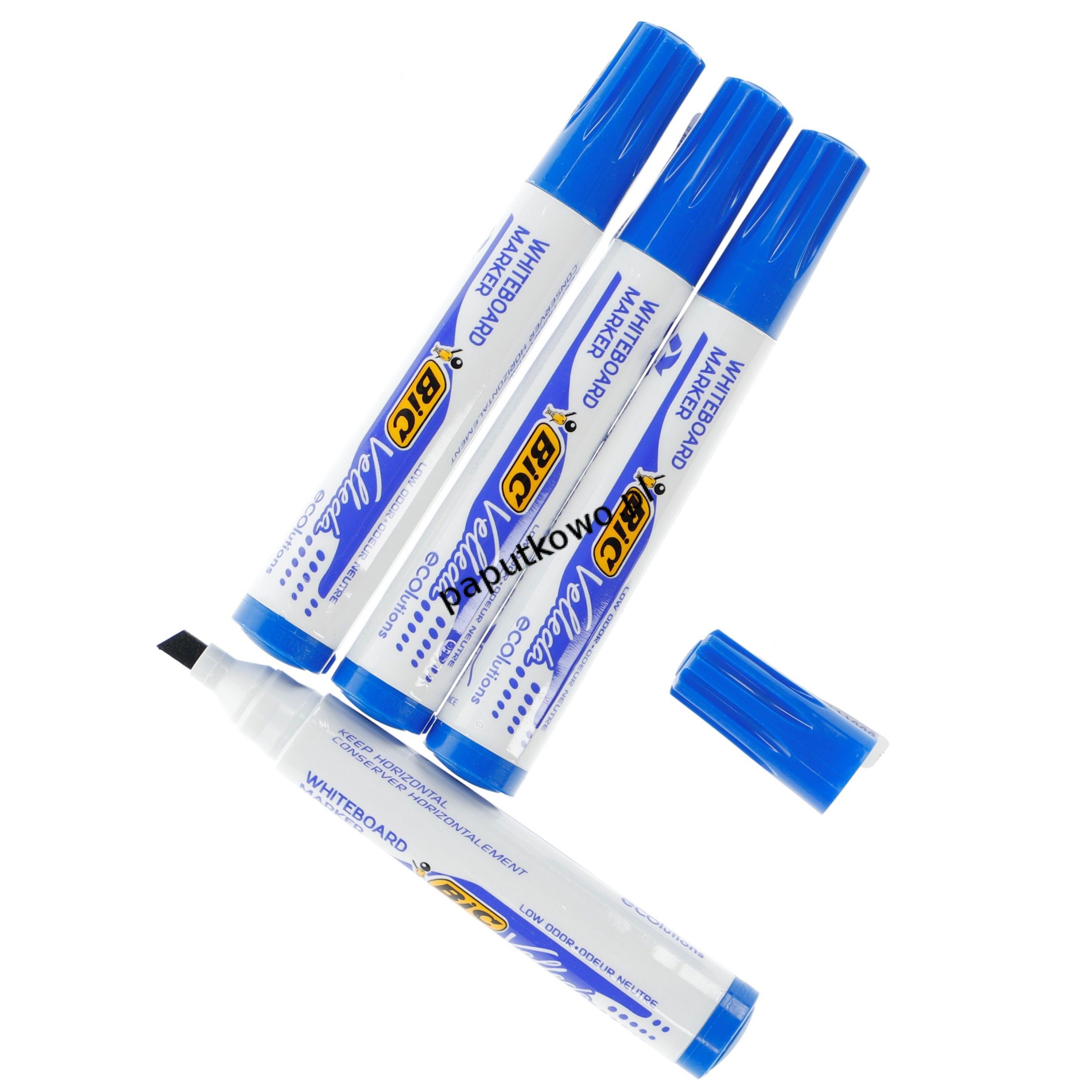 Marker suchościeralny Bic Velleda Ecolutions 1751, niebieski wkład 3,7-5,5 mm (904947)