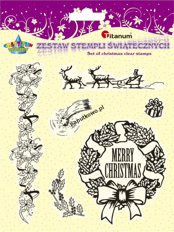 Zestaw pieczątek Titanum Craft-fun Clear stamps Craft-fun (21125)