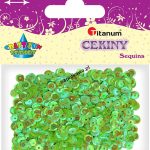 Cekiny Titanum Craft-Fun Series Okrągłe perłowe seledynowe 1