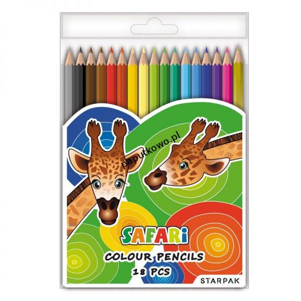 Kredki ołówkowe Starpak Safari 18 kol. (352975)