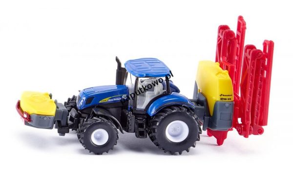 Traktor Siku New Holland mit Kverneland Pflanzenschutzspritze (S1799)