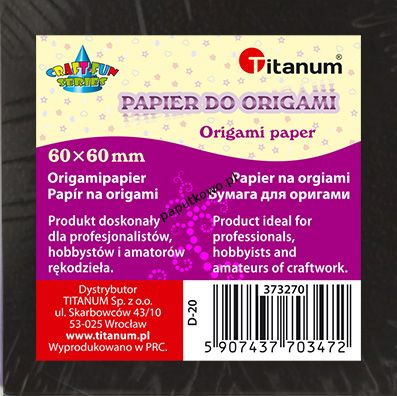 Origami Titanum Craft-fun Craft-Fun Series papier kwadratowy 4x4cm (D-20)