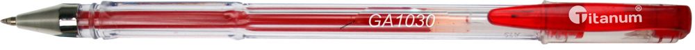 Długopis Titanum, czerwony wkład 0,7 mm (GA1030) 1