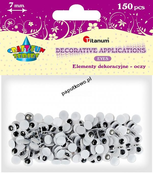 Oczka Titanum Craft-fun Craft-Fun Series oczy 150 szt (O002)