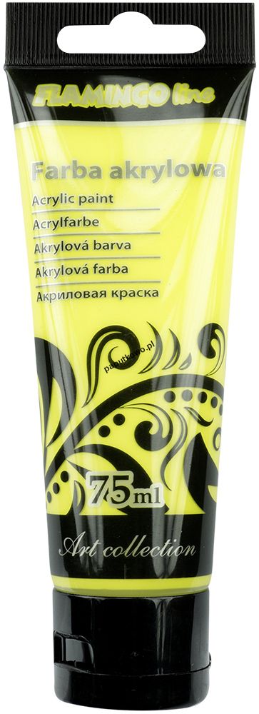 Farba akrylowa Flamingo Line kolor: cytrynowy 75 ml 1 kol. (003)