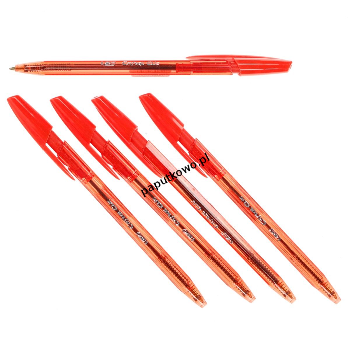 Długopis Bic CRISTAL, czerwony wkład 1,0 mm (850734)