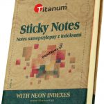 Zakładka indeksująca Titanum z indeksami papierowymi fluo 810x105 mm (TSN6139)