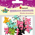 Dekoracje drewniane Titanum Craft-Fun Series Koty do przyszycia