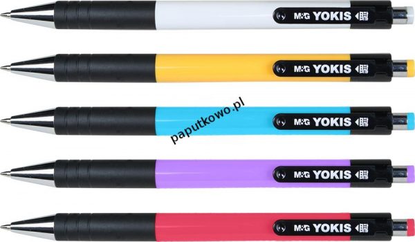 Długopisy automatyczne Yokis ABP88402 M&G 0,7 mm wkład niebieski