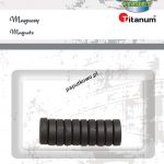 Magnes Titanum Craft-fun kolor: czarny śr. 10 mm (DIY16036)