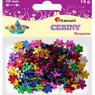 Cekiny Titanum Craft-Fun Series Kwiatki mix kolorów 1