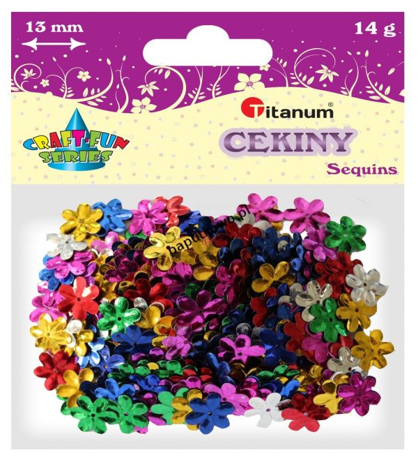 Cekiny Titanum Craft-Fun Series Kwiatki mix kolorów