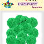 Pompony Titanum Craft-fun Craft-Fun Series zielone 15 szt 1