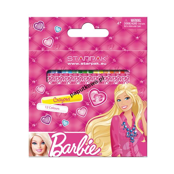 Kredki świecowe Starpak Barbie 12 kol. (274531)