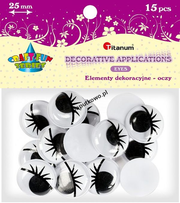 Oczka Titanum Craft-fun Craft-Fun Series oczy 15 szt (ORZ008)