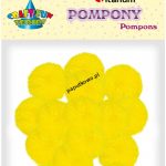 Pompony Titanum Craft-fun Craft-Fun Series żółte 15 szt