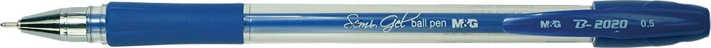 Długopis z zatyczką B-2020 ABP18771 M&G  0,5 mm wkład hybrydowy niebieski 1