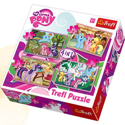 Puzzle Trefl My Little Pony 4 w 1 35, 48, 54, 70 el. (34153)
