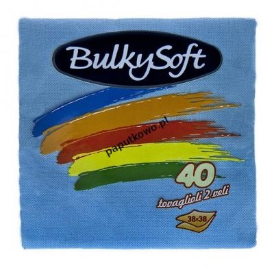 Serwetki Bulkysoft kolor: niebieski 380 mm x 380 mm 1