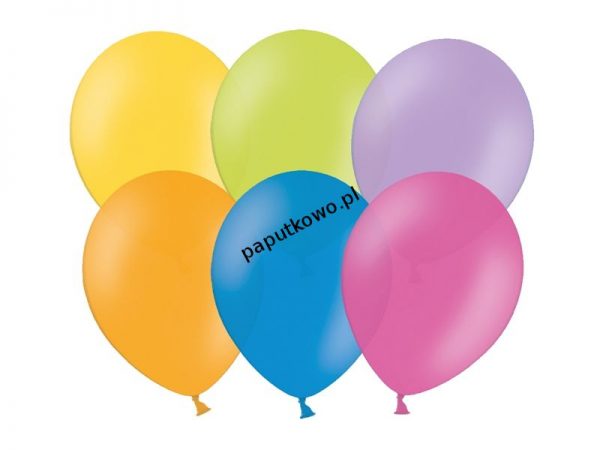 Balon gumowy pastelowy Partydeco mix 10cal 100 szt (10P-000)