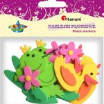 Naklejka (nalepka) Titanum Craft-fun Craft-Fun Series pianka - kaczki, żaby, kwiatki (mix) mm x (mix) mm (EB650F)