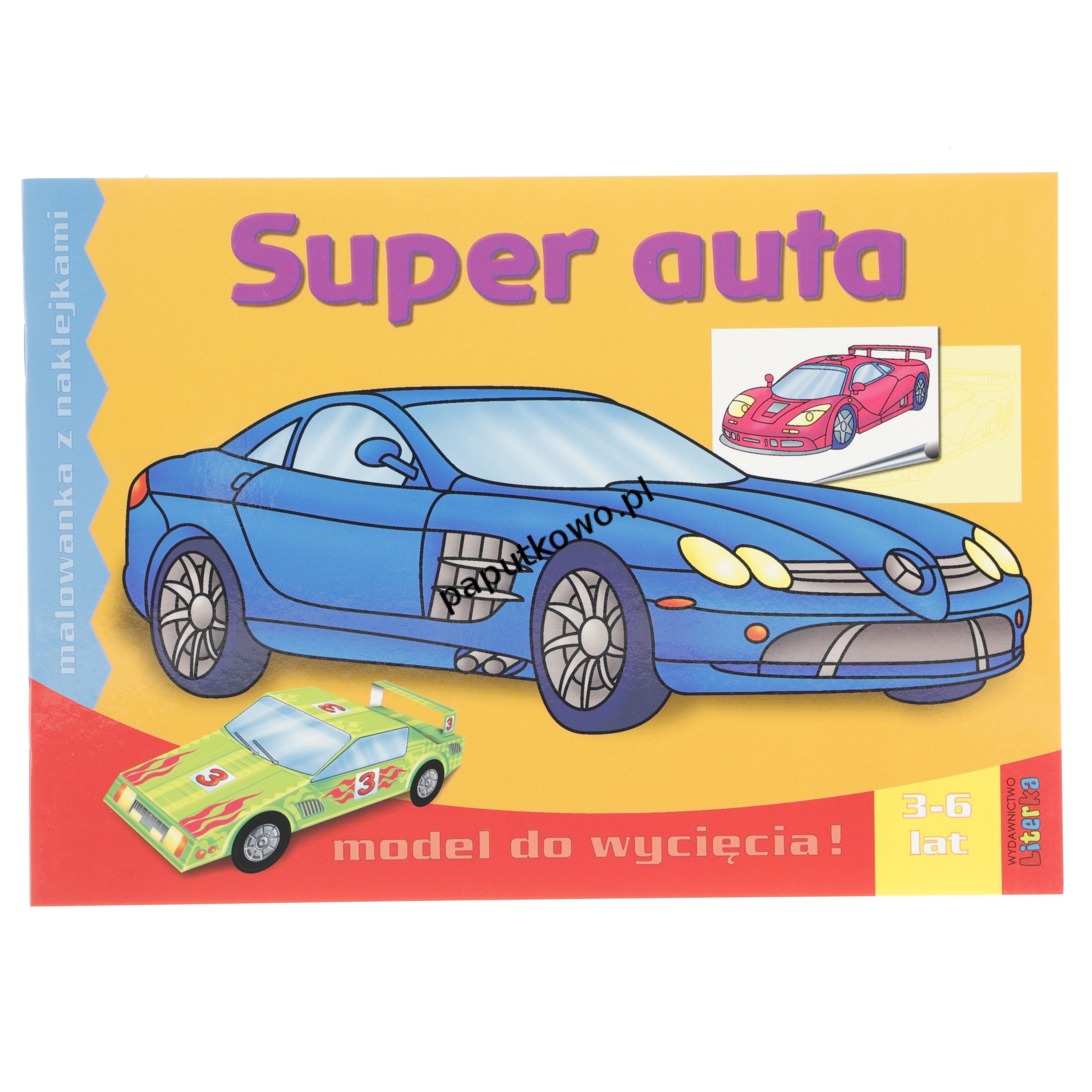 Książka dla dzieci Literka Super auta