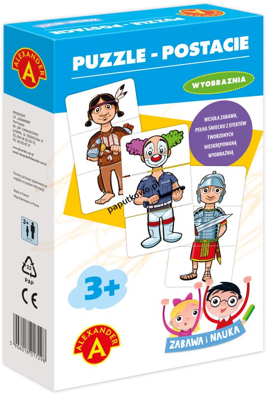 Puzzle Alexander Puzzle - postacie