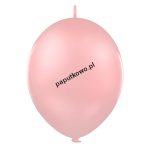 Balon gumowy metalizowany Partydeco różowy jasny 12cal 100 szt (071)