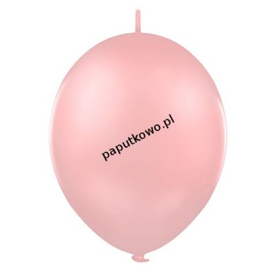 Balon gumowy metalizowany Partydeco różowy jasny 12cal 100 szt (071) 1