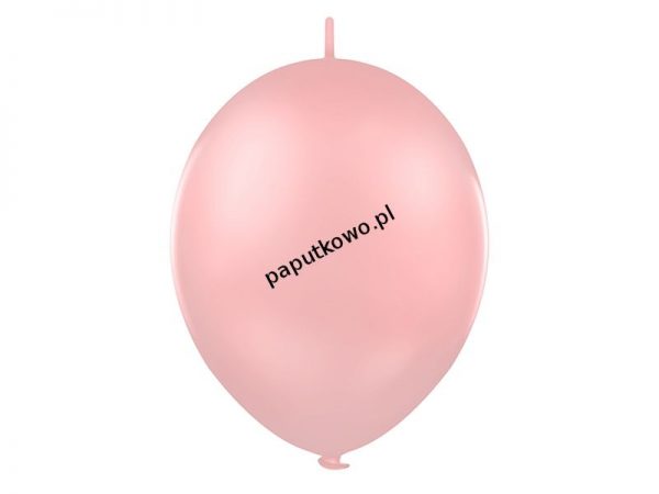 Balon gumowy metalizowany Partydeco różowy jasny 12cal 100 szt (071)