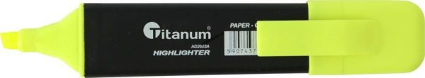 Zakreślacz Titanum, żółty wkład 1,0-5,0 mm (AD2003A)
