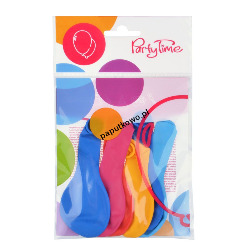 Balon gumowy pastelowy Arpex Brak ozdoby balony mix 9cal 6 szt (K791)