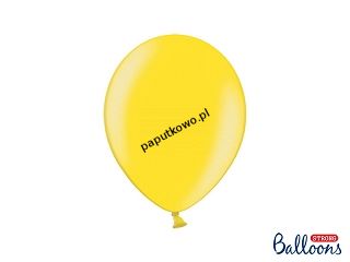 Balon gumowy pastelowy Partydeco Party Deco BALONY STRONG PASTEL cytrynowy 50 szt (SB12P-084/50)