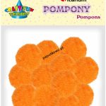 Pompony Titanum Craft-fun Craft-Fun Series pomarańczowe 15 szt