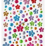 Kryształki Titanum Craft-fun kwiaty, kropki samoprzylepne mix 1