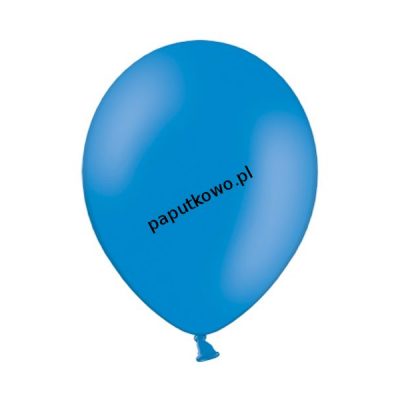 Balon gumowy pastelowy Partydeco niebieski 12cal 100 szt