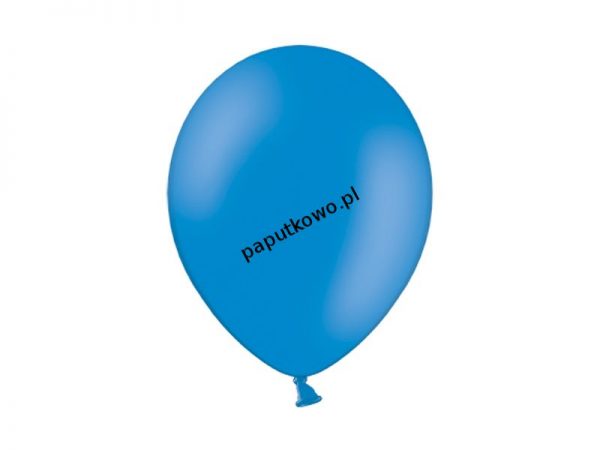 Balon gumowy pastelowy Partydeco niebieski 12cal 100 szt