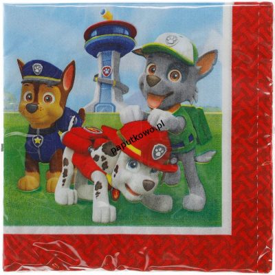 Serwetki Amscan Paw Patrol URODZINOWE SERWETKI kolor: mix 330 mm x 330 mm (999134) 1