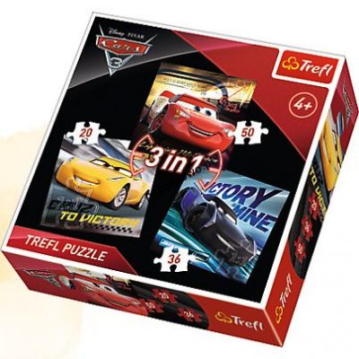 Puzzle Trefl Cars 3 3w1 el