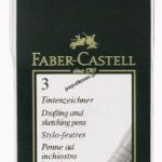 Cienkopis kreślarski Faber-Castell Ecco Pigment komplet 3 szt. (166003)