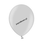 Balon gumowy metalizowany Partydeco srebrny 100 szt (12M-061)